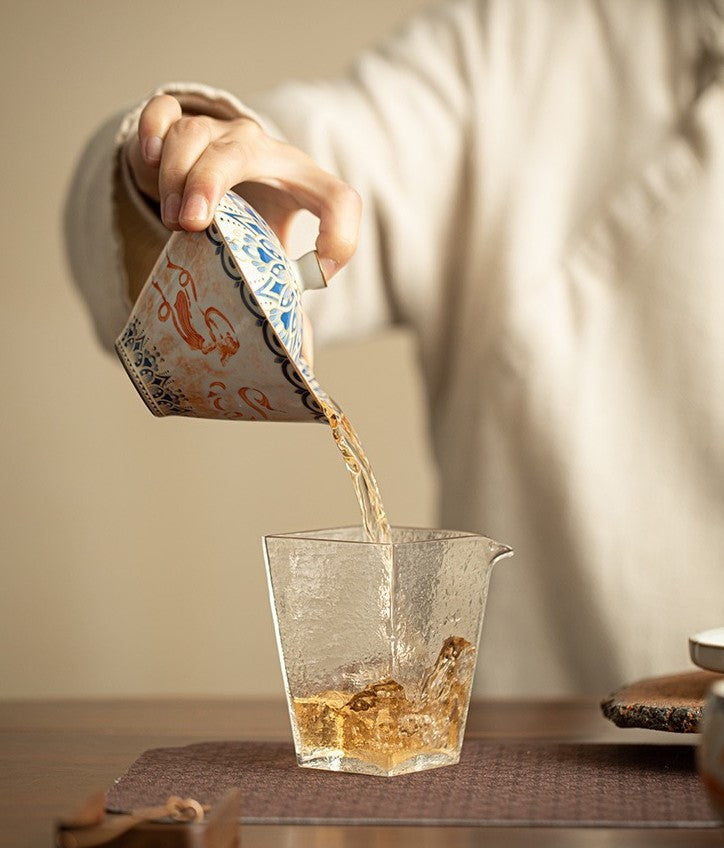 Handcrafted Jingdezhen porcelain tea set and teacup, Chinese ceramic art for mindful tea rituals — Solmira Living