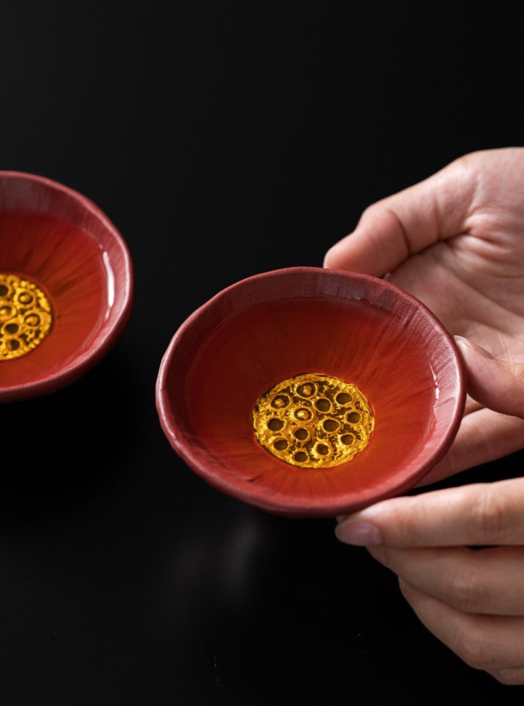 Handcrafted Jingdezhen porcelain tea set and teacup, Chinese ceramic art for mindful tea rituals — Solmira Living