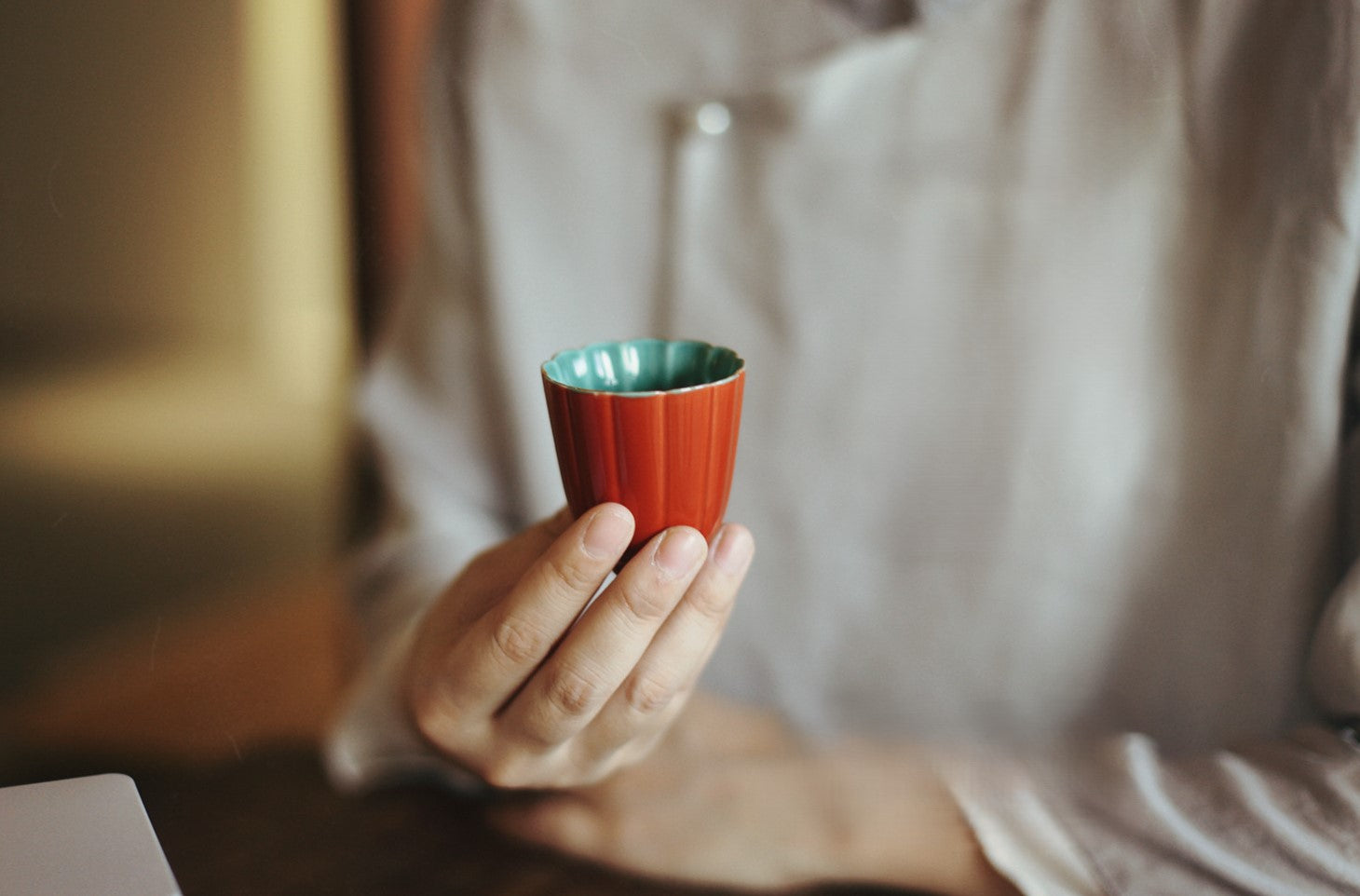 Handcrafted Jingdezhen porcelain tea set and teacup, Chinese ceramic art for mindful tea rituals — Solmira Living