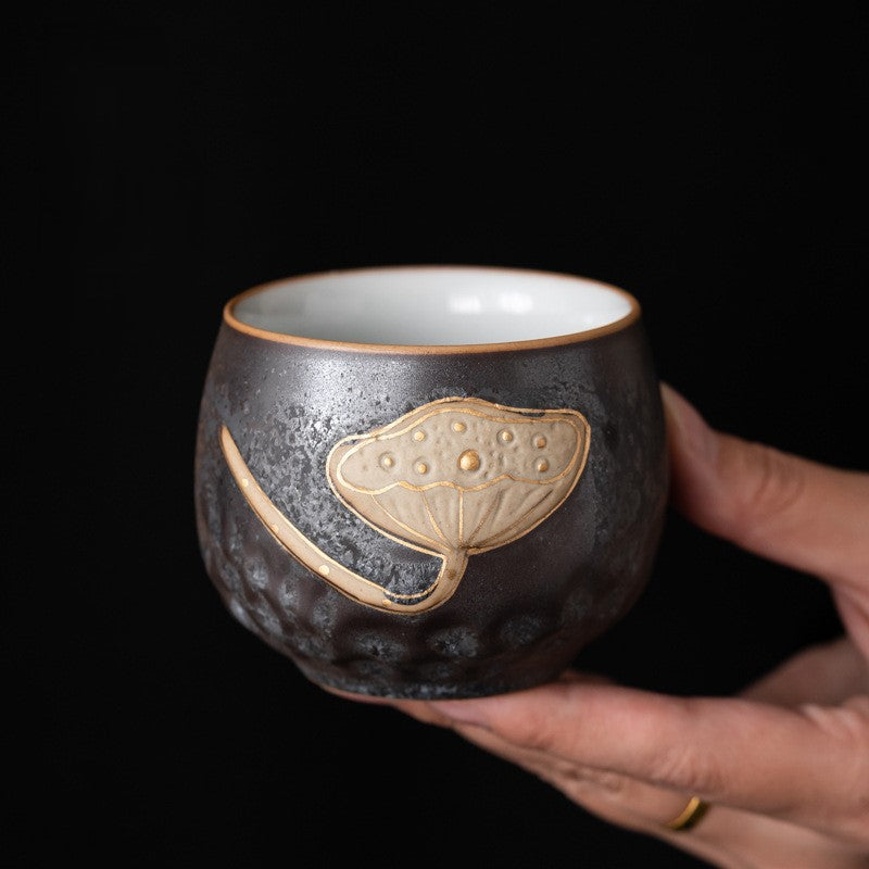 Handcrafted Jingdezhen porcelain tea set and teacup, Chinese ceramic art for mindful tea rituals — Solmira Living