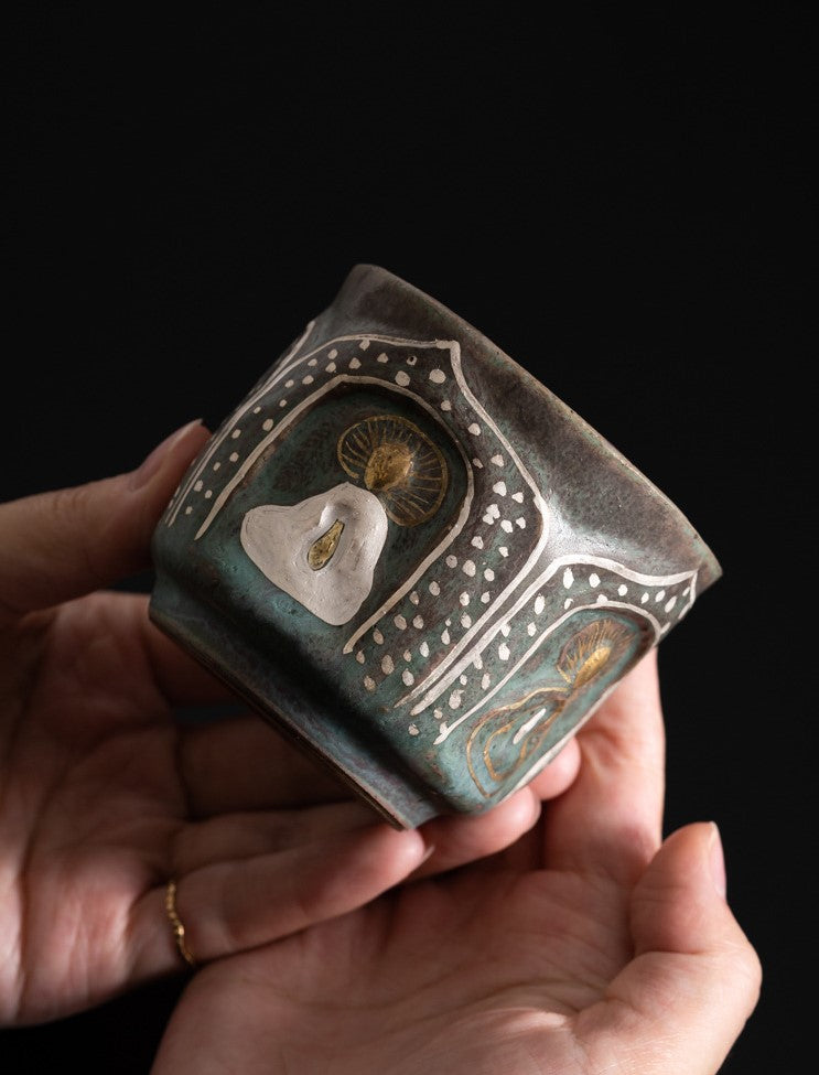 Handcrafted Jingdezhen porcelain tea set and teacup, Chinese ceramic art for mindful tea rituals — Solmira Living