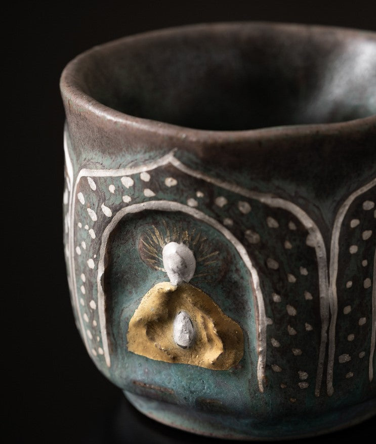 Master’s Blessing — Dunhuang-Inspired Handcrafted Porcelain Tea Cup Gift Set