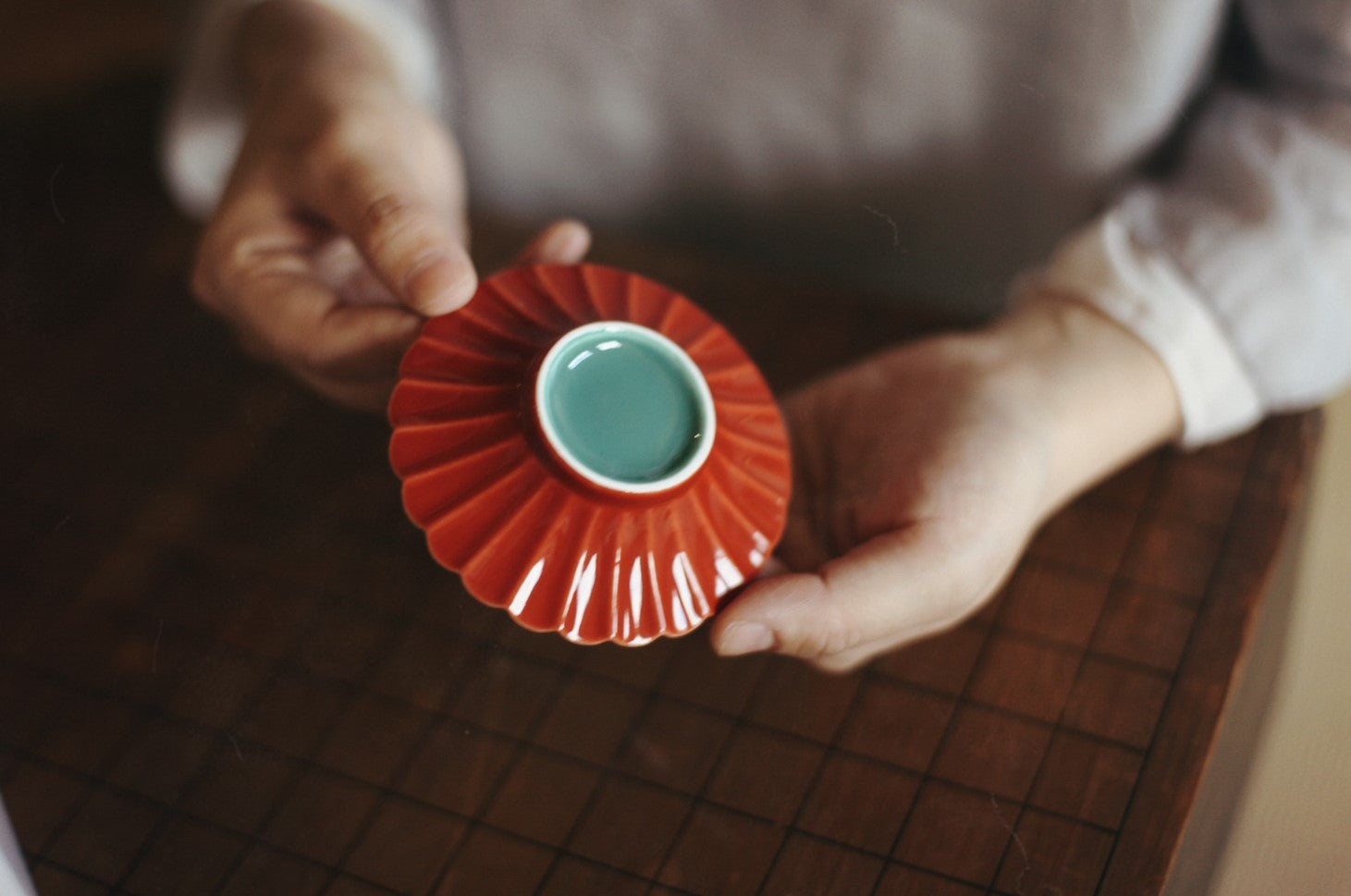 Handcrafted Jingdezhen porcelain tea set and teacup, Chinese ceramic art for mindful tea rituals — Solmira Living