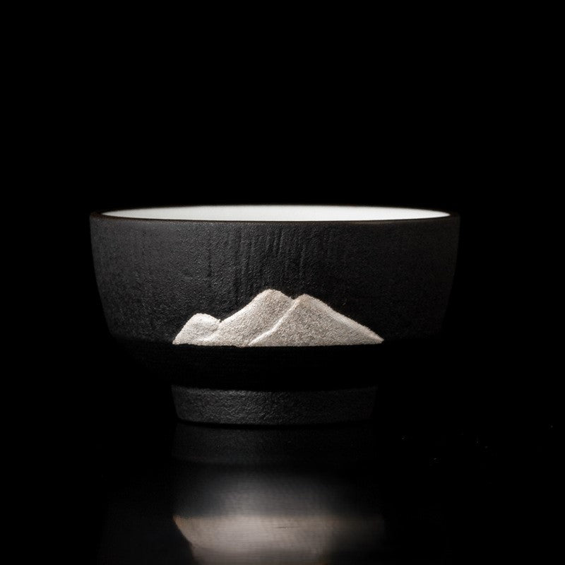 Handcrafted Jingdezhen porcelain tea set and teacup, Chinese ceramic art for mindful tea rituals — Solmira Living