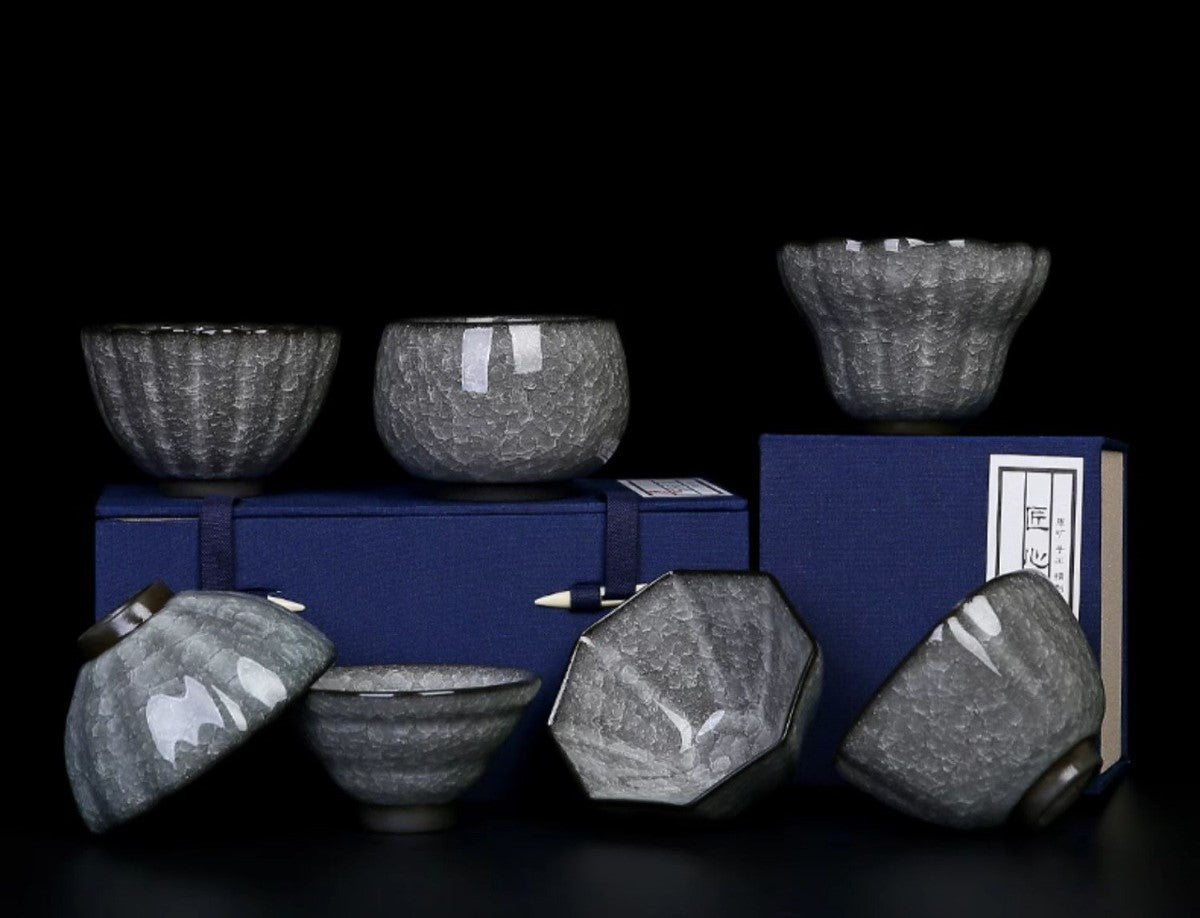 Handcrafted Jingdezhen porcelain tea set and teacup, Chinese ceramic art for mindful tea rituals — Solmira Living