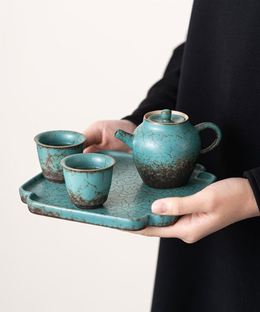 Handcrafted Jingdezhen porcelain tea set and teacup, Chinese ceramic art for mindful tea rituals — Solmira Living
