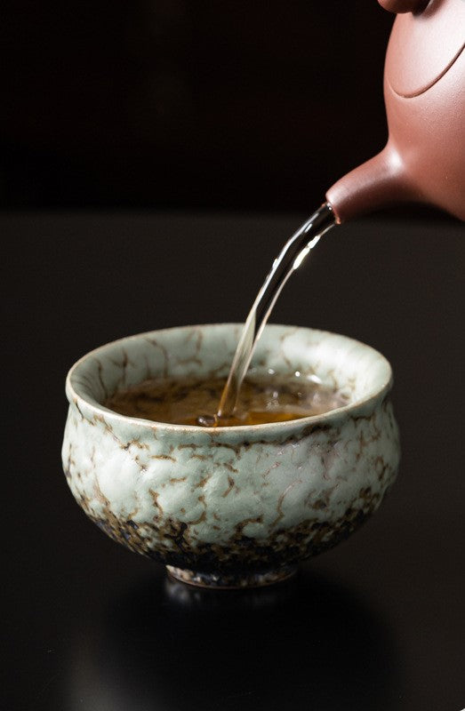 Handcrafted Jingdezhen porcelain tea set and teacup, Chinese ceramic art for mindful tea rituals — Solmira Living