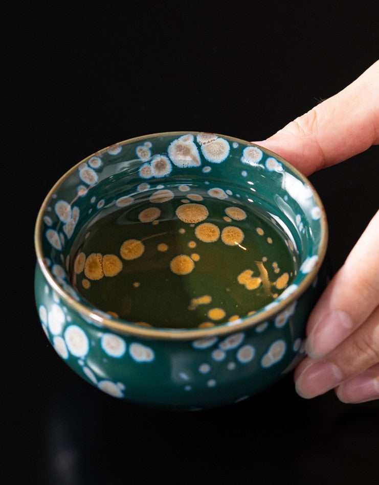 Handcrafted Jingdezhen porcelain tea set and teacup, Chinese ceramic art for mindful tea rituals — Solmira Living