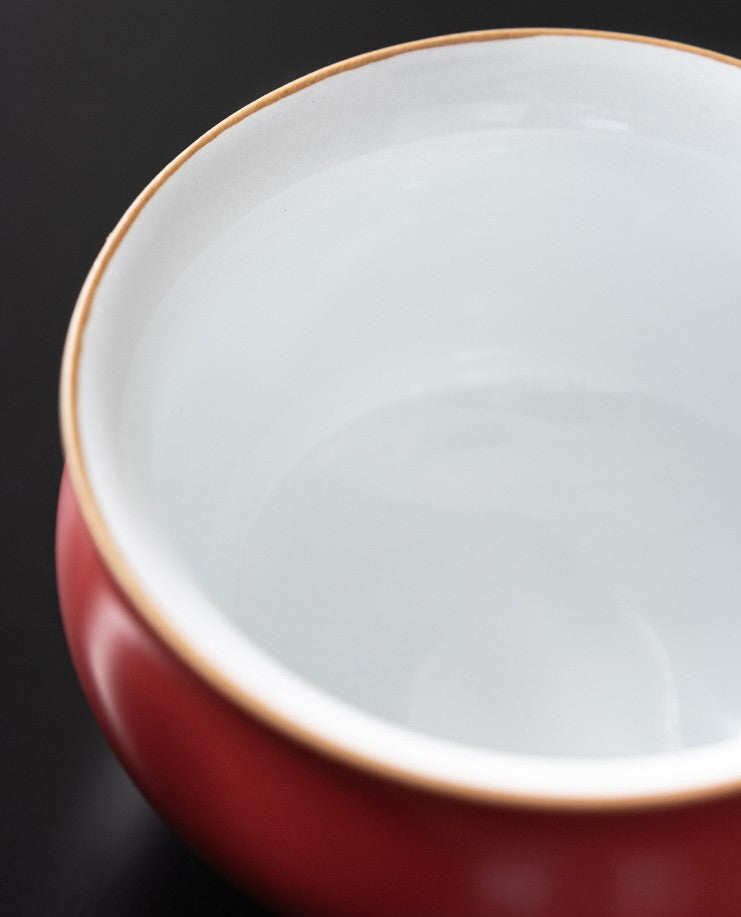 Handcrafted Jingdezhen porcelain tea set and teacup, Chinese ceramic art for mindful tea rituals — Solmira Living