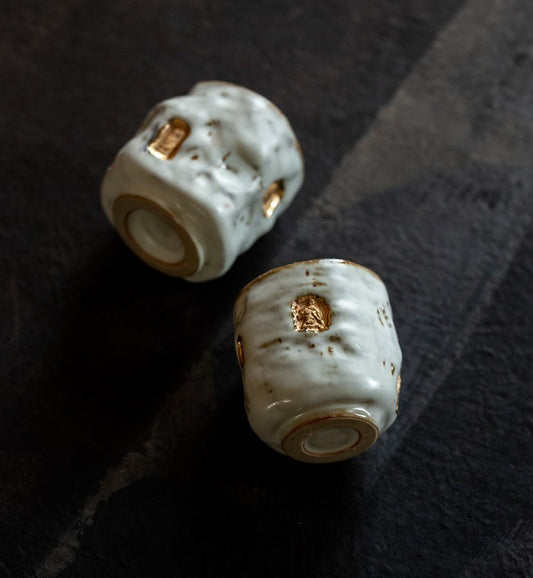 Handcrafted Jingdezhen porcelain tea set and teacup, Chinese ceramic art for mindful tea rituals — Solmira Living