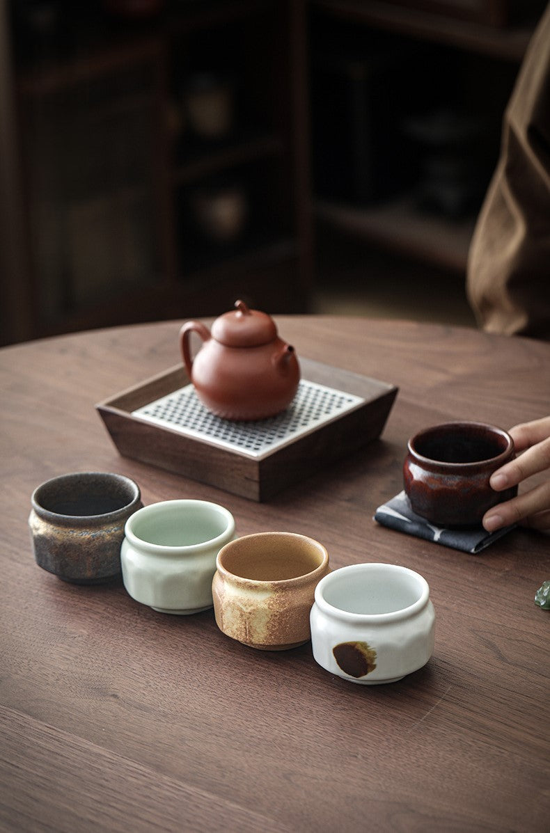 Handcrafted Jingdezhen porcelain tea set and teacup, Chinese ceramic art for mindful tea rituals — Solmira Living