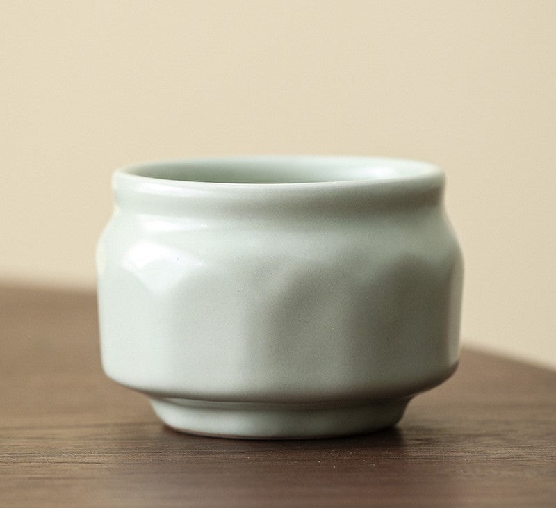 Handcrafted Jingdezhen porcelain tea set and teacup, Chinese ceramic art for mindful tea rituals — Solmira Living