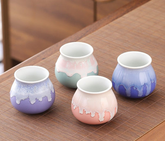 Handcrafted Jingdezhen porcelain tea set and teacup, Chinese ceramic art for mindful tea rituals — Solmira Living