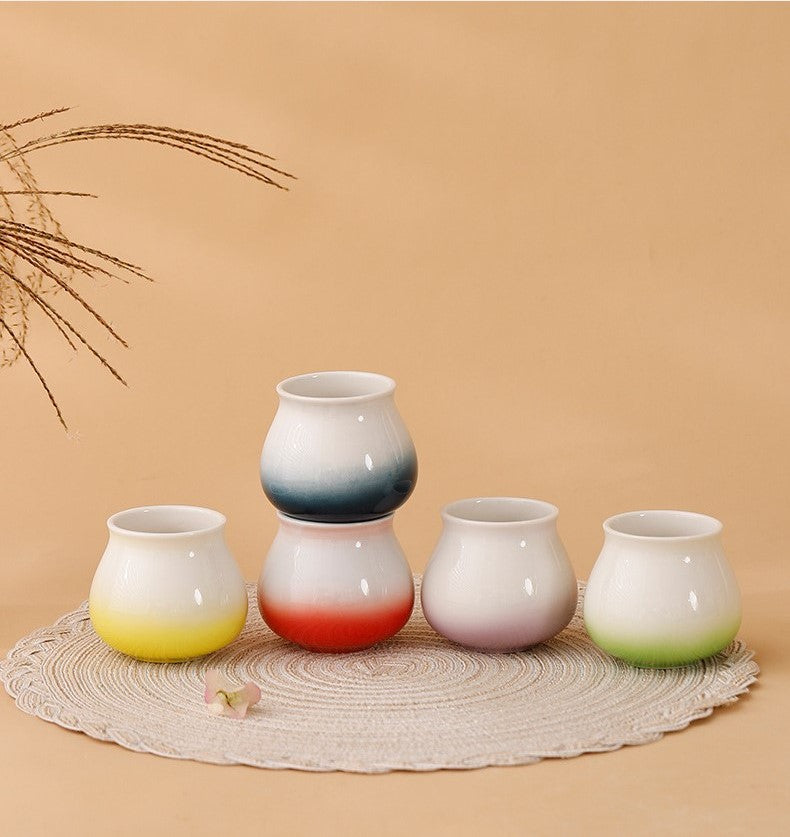 Handcrafted Jingdezhen porcelain tea set and teacup, Chinese ceramic art for mindful tea rituals — Solmira Living