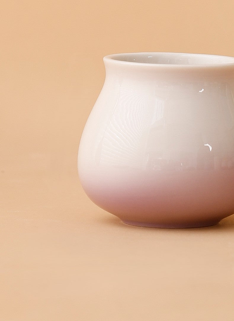 Handcrafted Jingdezhen porcelain tea set and teacup, Chinese ceramic art for mindful tea rituals — Solmira Living