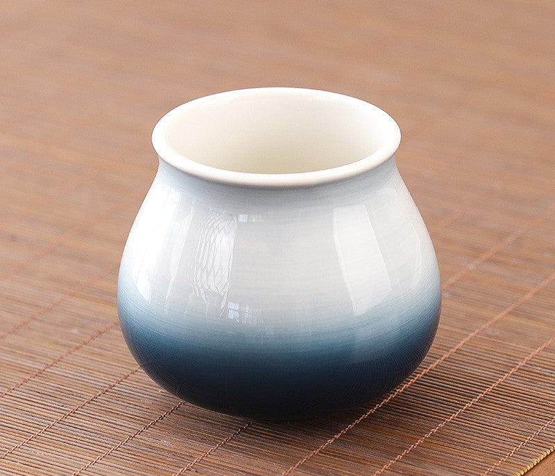 Handcrafted Jingdezhen porcelain tea set and teacup, Chinese ceramic art for mindful tea rituals — Solmira Living